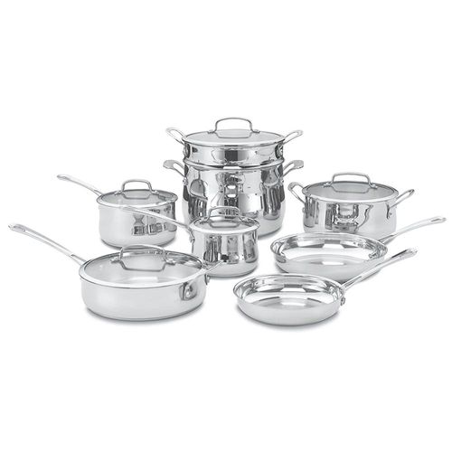Juego De Ollas 13 Piezas Contour Stainless Cuisinart 4413