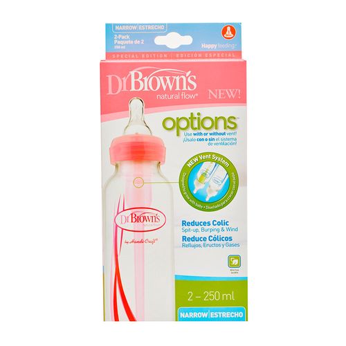 Set 2 Teteros Rosados  8 Oz. Dr. Browns SB82305ESX
