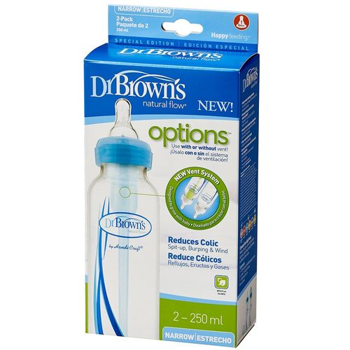 Set 2 Teteros Estándar 8 Oz Nivel 1 0m+ Dr. Browns SB82405ESX