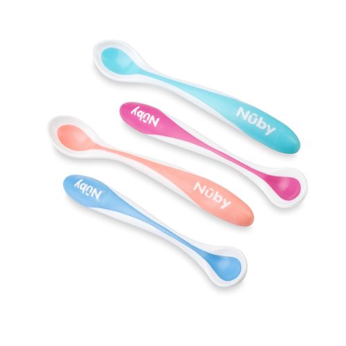 Set 4 Cucharas Para Bebé 12m+ Nuby 5278CS424