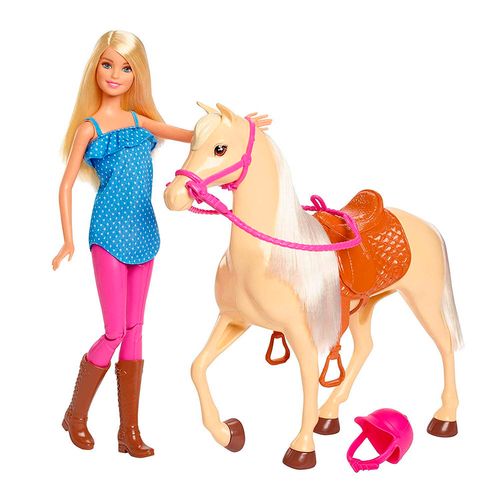 Muñeca Barbie Con Caballo