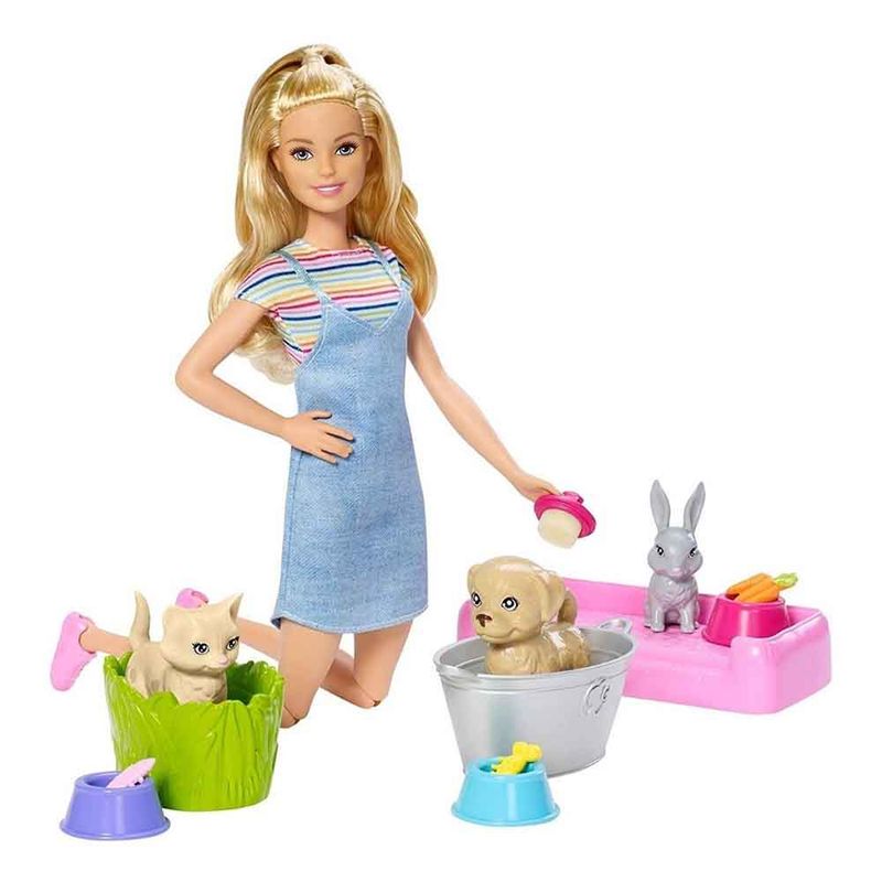 muneca-barbie-y-mascota-mattel-fxh11