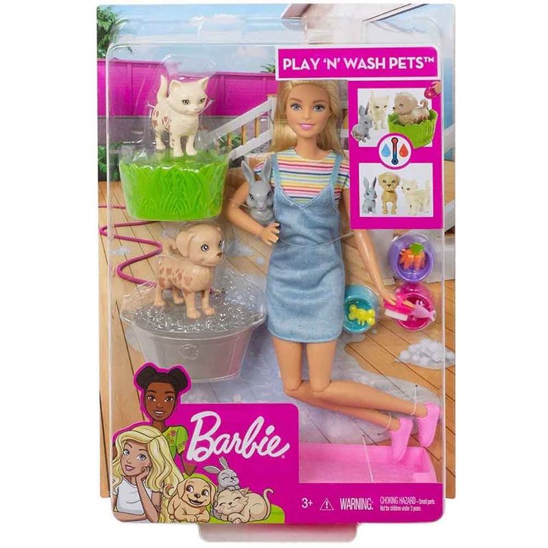 muneca-barbie-y-mascota-mattel-fxh11