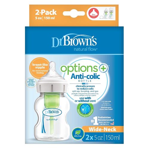 Set 2 Teteros 5 Oz Boca Ancha Dr. Browns WB52600ESX