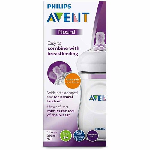 Tetero Natural 2.0 9 Oz. 1m+ Avent SCF03317