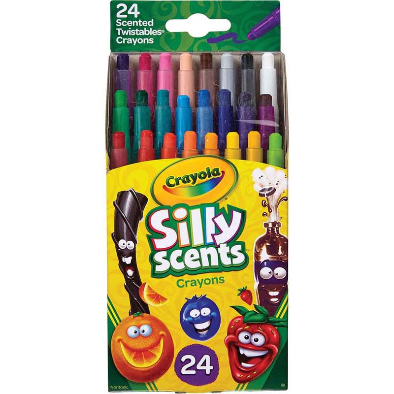 Set 24 Crayolas Mini Twistables Silly Scents Crayola 529624 - Miscelandia