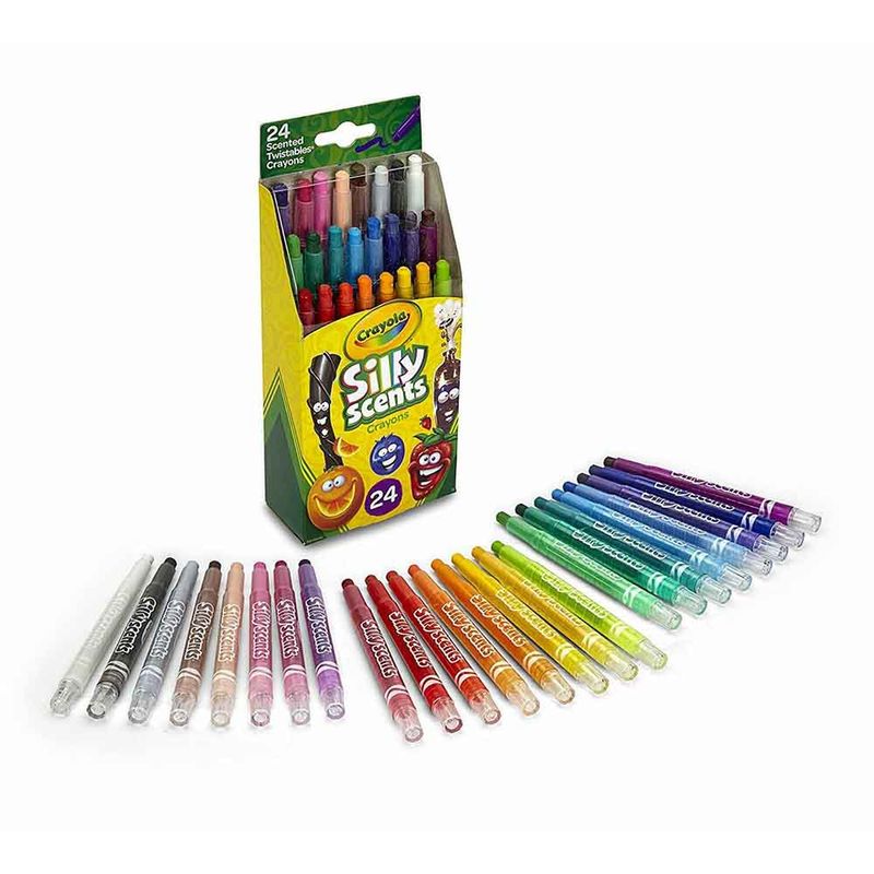 Set 24 Crayolas Mini Twistables Silly Scents Crayola 529624 - Miscelandia