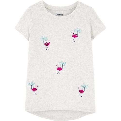 Blusa Gris Flamingo Niña
