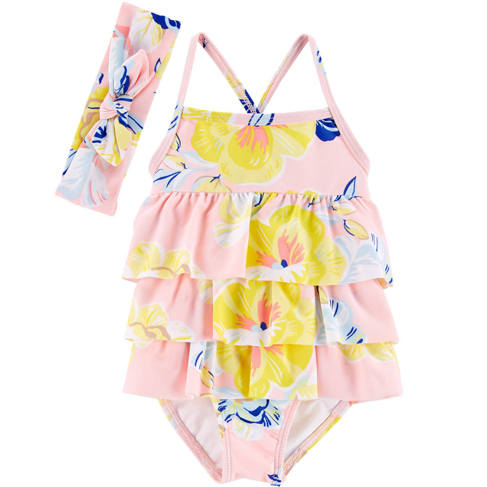 Outlet - Ropa bebe nina Vestidos de Baño 18 Rosado – VersionMobile