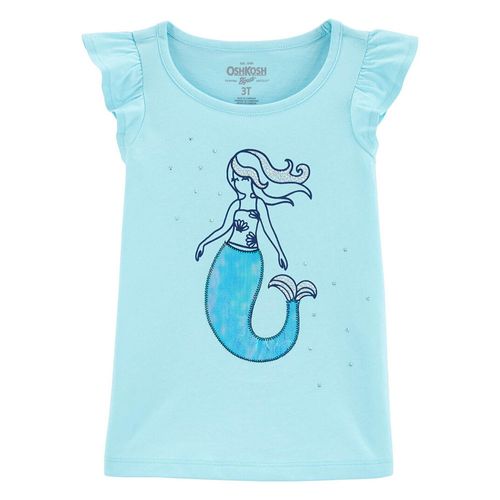 Camiseta Azul Sirena Niña