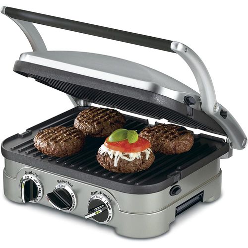 Parrilla Asadora Panini Grill 5 en 1 Cuisinart GR-4NP1