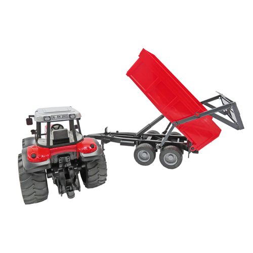 Tractor Massey Ferguson 7480 con Remolque Bruder 02045