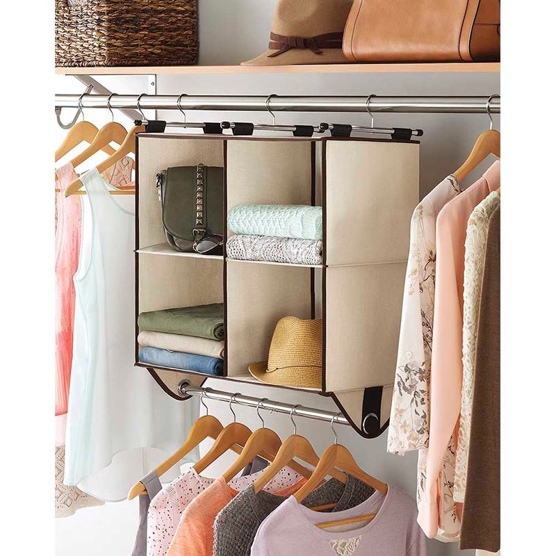 Kit de armario con barras y estantes para colgar, sistema de armario  esquinero, estantes de armario, organizadores de armario y estantes de –  Yaxa Colombia
