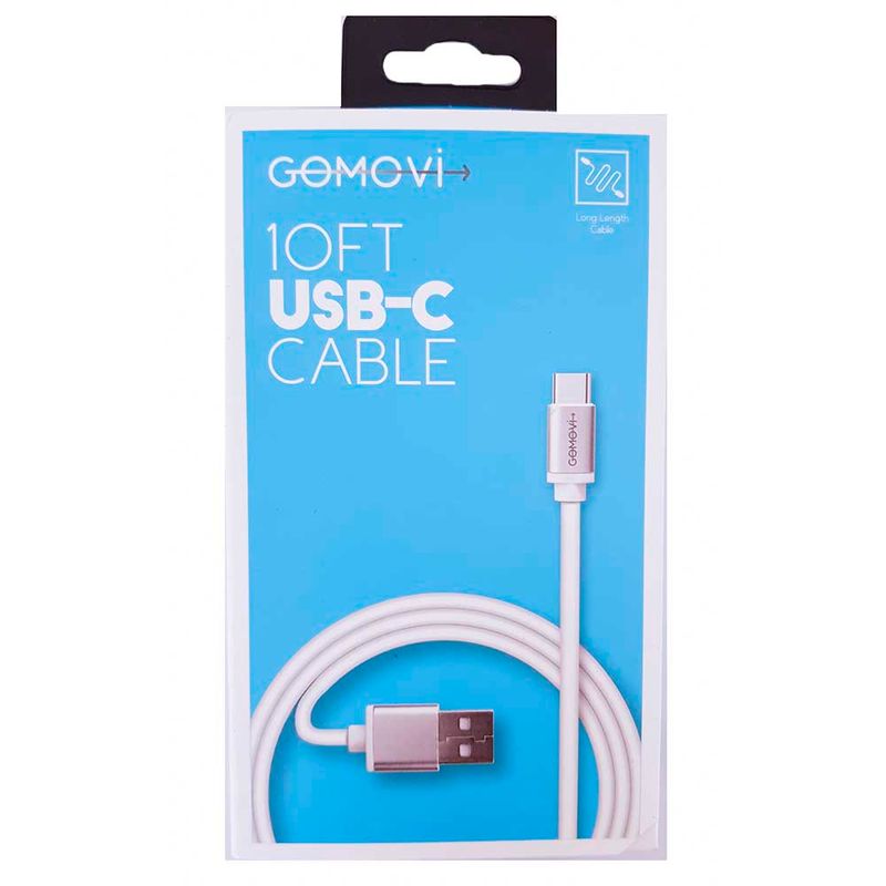 SAKAR_CABLE-USB-A--USB-C-10FT-MOV4013-WHT_681066255636_01