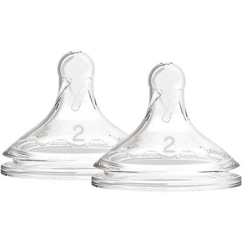 Set 2 Chupos Boca Ancha Natural Nivel 2 3m+ Dr. Browns WN2201P3
