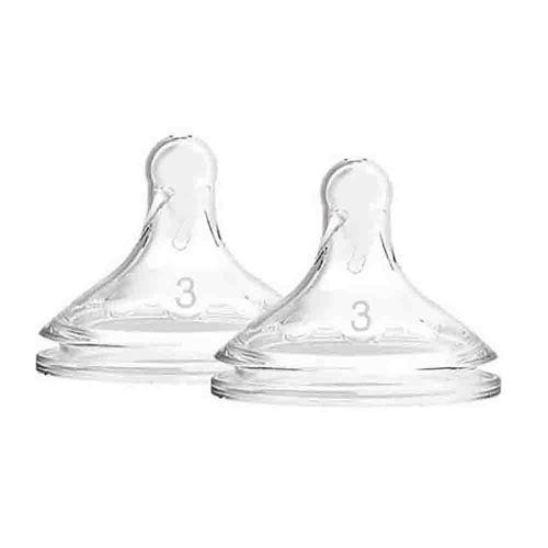 Set 2 Chupos Boca Ancha Natural Nivel 3 6m+ Dr. Browns WN3201P3