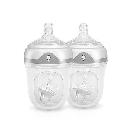 Set 2 Teteros 5 oz Comfort 360° Plus + Silicona 0m+ Nuby 50008CS212