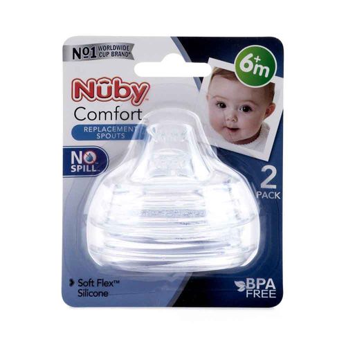 Set 2 Boquillas para tetero Comfort 6m+ Nuby 50513CS424