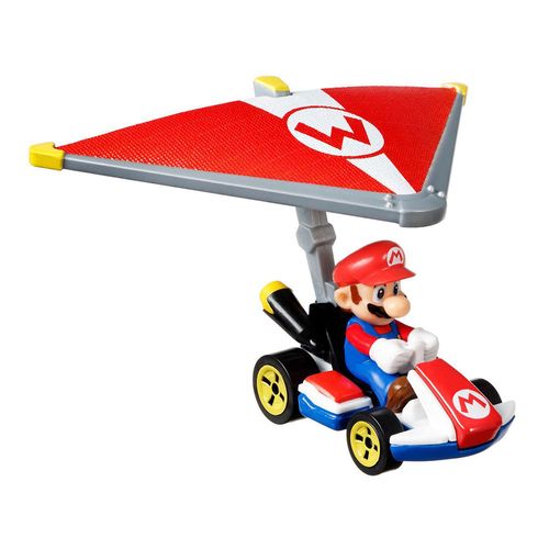 Carro Hot Wheels Kart - Mario in Standard Kart with Super Glider
