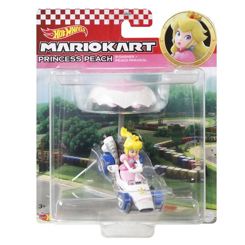 Carro Hot Wheels Kart - Peach in B-Dasher with Peach Parasol Mattel GVD36