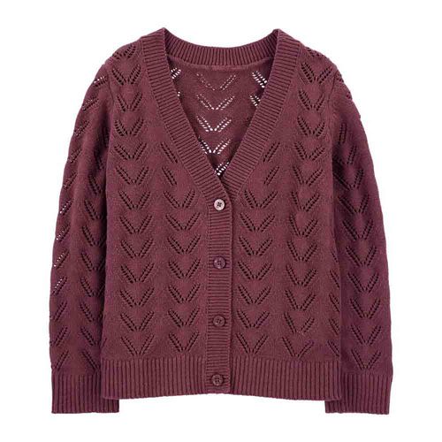 Cardigan Morado Niña