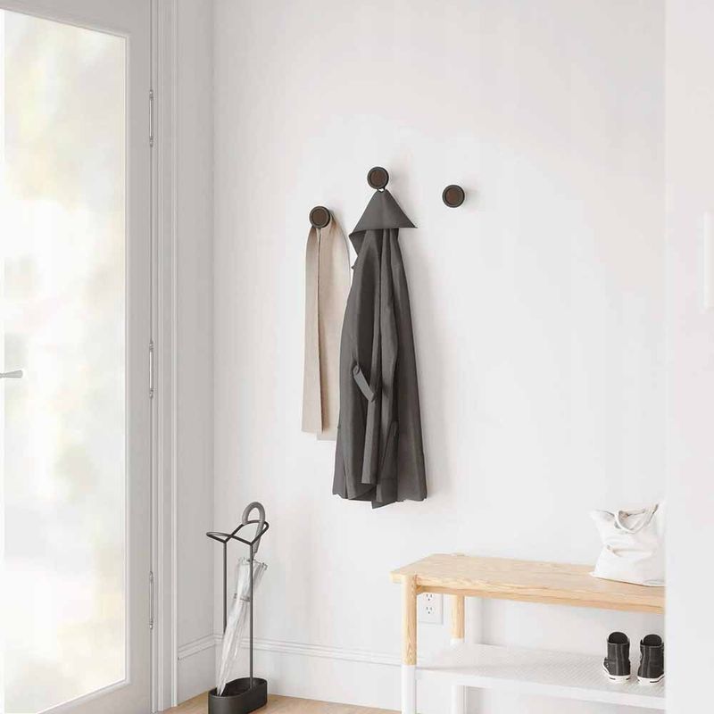 Perchero de pared The Dots, negro, Muuto