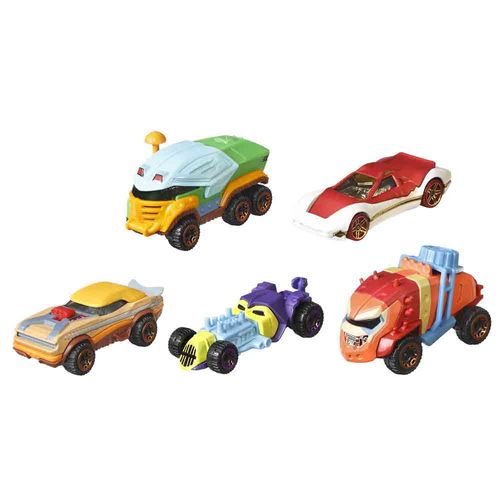 Set 5 Carros Hot Wheels Masters of the Universe Character Cars Mattel GRM88