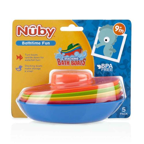 Set 5 Barcos Apilables 9m+ Nuby 6204CS28