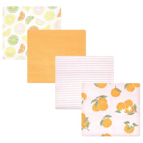 Set 4 Mantas para Bebé Naranjas