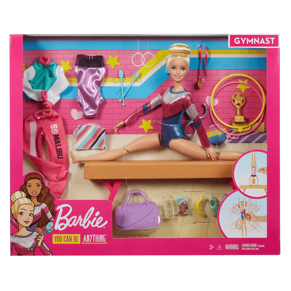 Muñeca Barbie Olimpíadas Gimnasta Barra De Equilibrios Mattel