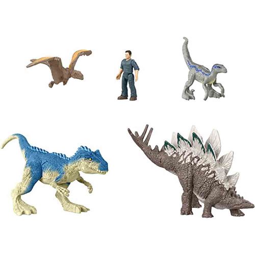 Set 5 Minifiguras Jurassic World Chaotic Cargo Mattel GWP71