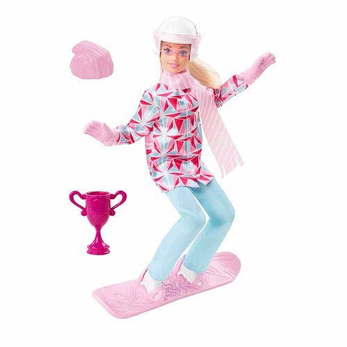 Muñeca Barbie Deportista de Snowboard  Mattel HCN32
