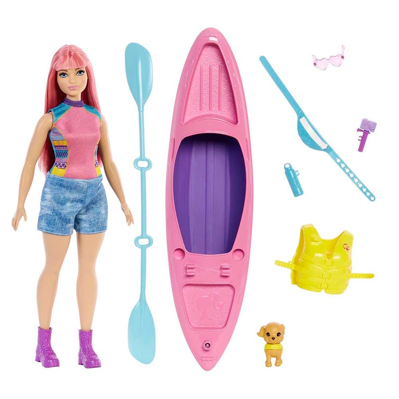 Mu eca Barbie Set Campamento Mattel HDF75 Miscelandia