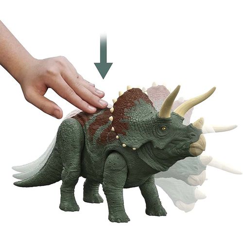 Figura Jurassic World Ruge y Ataca Triceratops Mattel HDX34