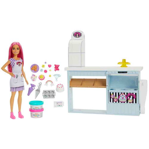 Muñeca Barbie Set Panadería Mattel HGB73