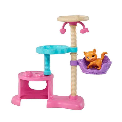 Muñeca Barbie Set Gatos Mattel HHB70