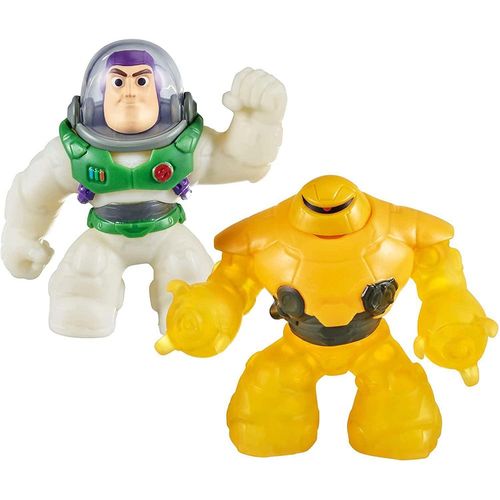 Set 2 Figuras Heroes Of Goo jit zu Buzz Lightyear Strech Boing Toys 41420