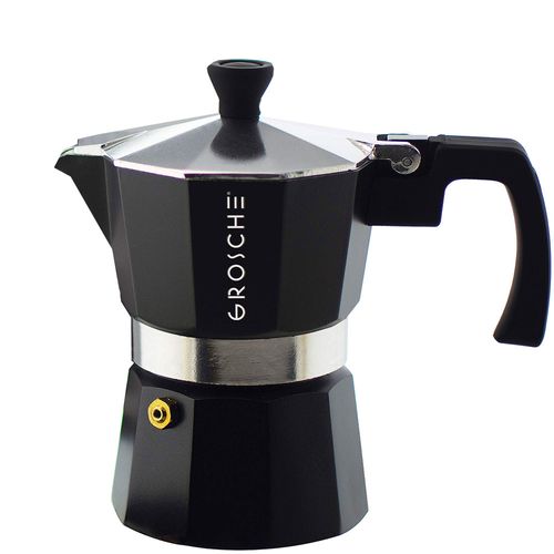 Cafetera Espresso 1 Tazas Milano Negra Grosche Gr411