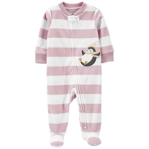 Pijama Fleece Pingüino Bebé Niña