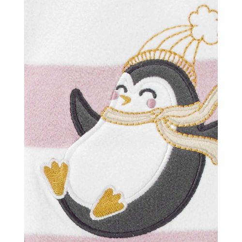 Pijama Fleece Pingüino Bebé Niña
