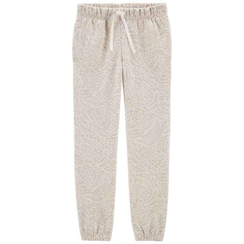 Joggers Leopardo Fleece Niña