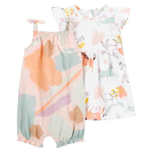 Enterizo + Vestido Bebé Niña