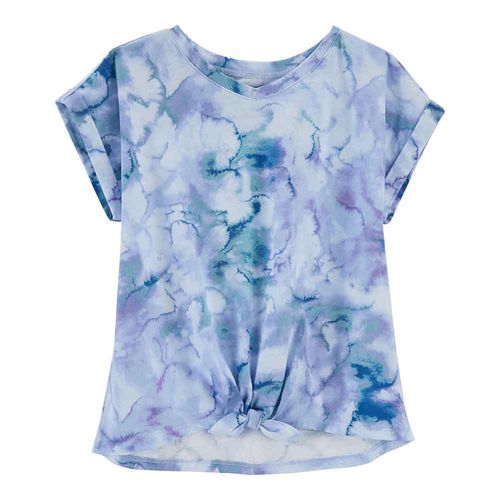 Camiseta Azul Cloud Dye Niña
