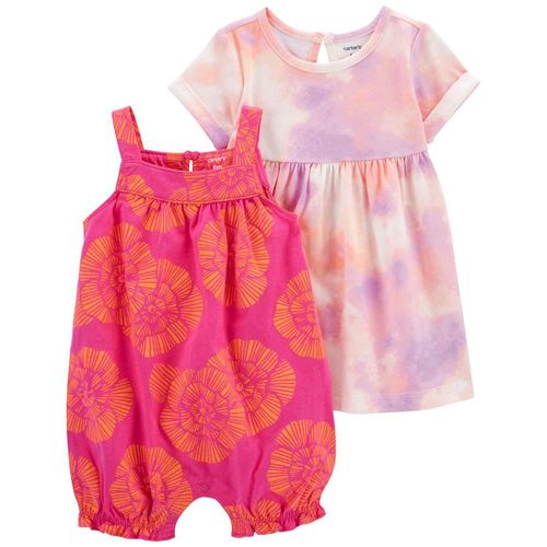 Set Vestido + Enterizo Bebé Niña