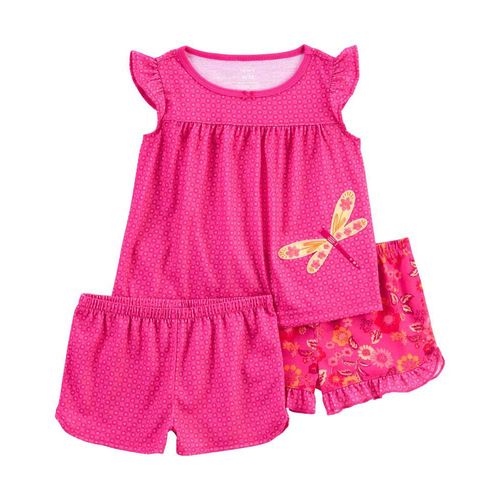Pijama Rosada 3 piezas Niña