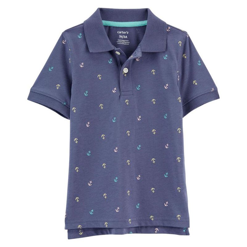 Camisa Polo Azul Nino Carters 2O908110 Miscelandia