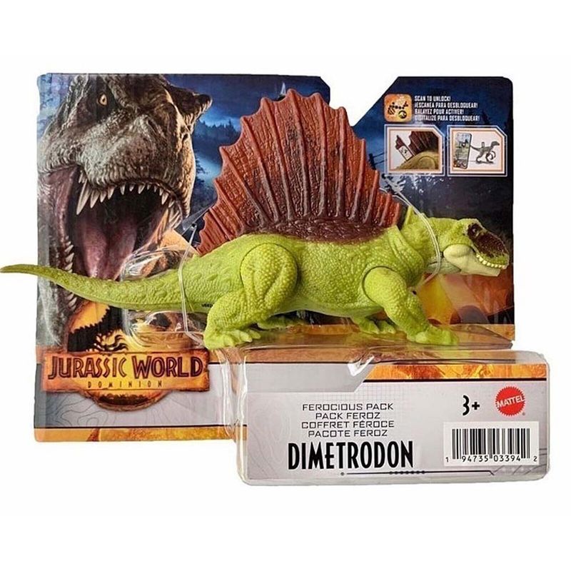 Figura Dinosaurio Jurassic World Dominion Dimetrodon Mattel HDX27 Miscelandia