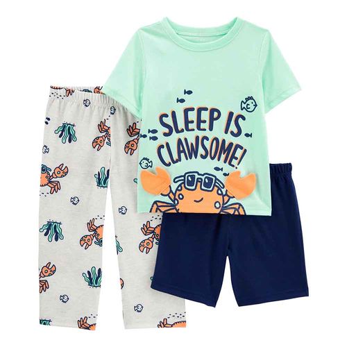 Pijama Cangrejo 3 Piezas Niño