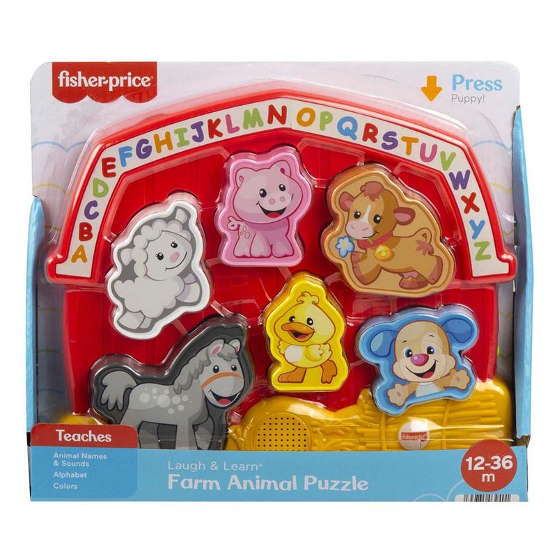 Rompecabezas Granja R e y Aprende Fisher Price HFG10 Miscelandia