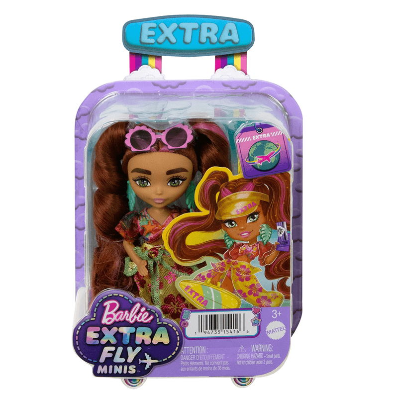 Muñeca Barbie Extra Fly Mini Playa Mattel HPB18 - Miscelandia